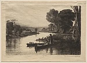 Thames Fishermen (First Plate) by Francis Seymour Haden (British, 1818–1910)