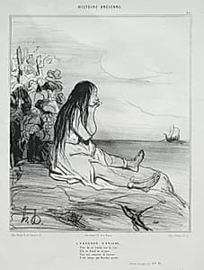 The Abandonment of Ariadne by Honoré Daumier (French, 1808–1879)