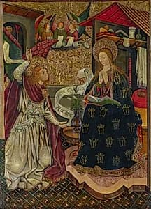 The Annunciation by Jaume Ferrer the Younger (Spanish, Catalonia died c. 1460/70)
