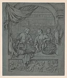 The Bird Seller by Willem van Mieris (Dutch, 1662–1747)