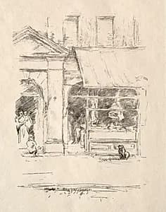 The Butcher's Dog by James McNeill Whistler (American, 1834–1903)