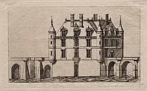 The Chateau of Chenonceau by Charles Meryon (French, 1821–1868)