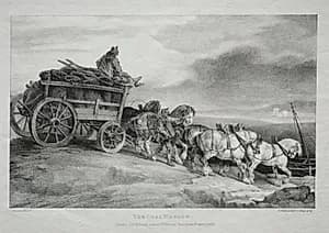 The Coal Wagon by Théodore Géricault (French, 1791–1824)