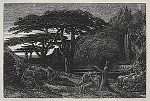 The Cypress Grove by Samuel Palmer (British, 1805–1881)