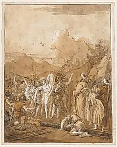 The Disrobing of Christ by Giovanni Domenico Tiepolo (Italian, 1727–1804)