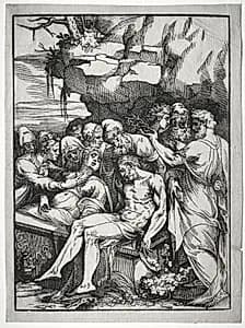 The Entombment by Andrea Schiavone (Italian, c. 1500–1563)