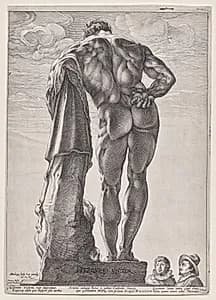 The Farnesian Hercules by Hendrick Goltzius (Dutch, 1558–1617)