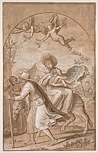 The Flight into Egypt by Gregorio Pagani (Italian, 1558–1605)