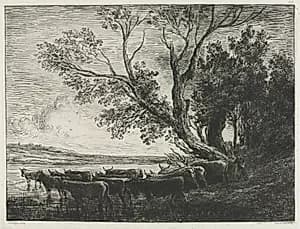 The Ford by Charles François Daubigny (French, 1817–1878)
