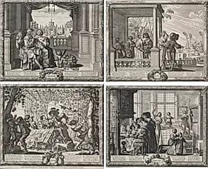 The Four Seasons by Abraham Bosse (French, 1602–1676)