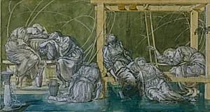 The Garden Court by Edward Burne-Jones (British, 1833–1898)