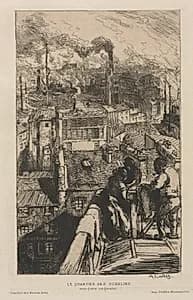 The Gobelin Quarter by Auguste Louis Lepère (French, 1849–1918)