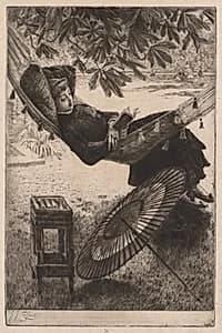 The Hammock by James Tissot (French, 1836–1902)
