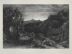 The Homeward Star by Samuel Palmer (British, 1805–1881)