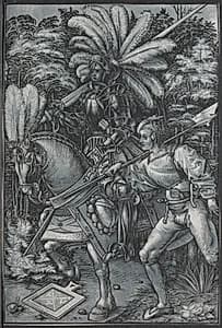 The Knight and  Lansquenet by Hans Wechtlin (German, 1480/85–after 1526)