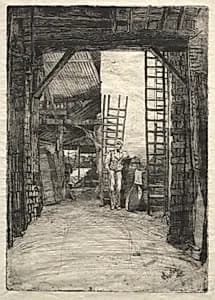 The Lime-Burner by James McNeill Whistler (American, 1834–1903)