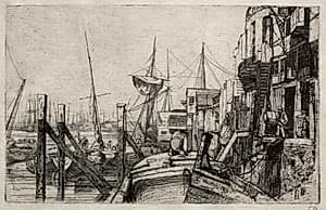 The Limehouse by James McNeill Whistler (American, 1834–1903)