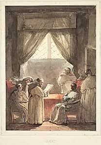 The Monks by François Marius Granet (French, 1775–1849)