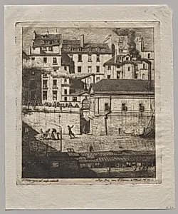 The Mortuary, Paris by Charles Meryon (French, 1821–1868)