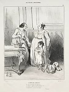 The Mother of the Gracchi by Honoré Daumier (French, 1808–1879)