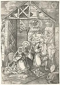 The nativity by Jacob Binck (German, 1500–1569)