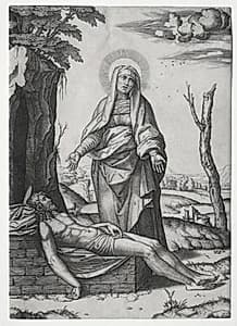 The Pieta' by Marcantonio Raimondi (Italian, 1470/82–1527/34)