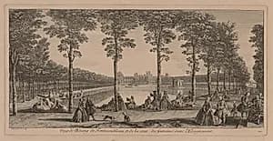 The Pool at Fontainebleau by Jacques Rigaud (French, 1681–1754)
