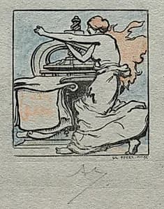 The Printer by Auguste Louis Lepère (French, 1849–1918)