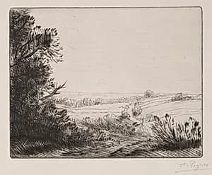 The Road to Horville by Alphonse Legros (French, 1837–1911)