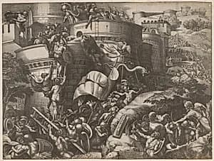 The Seige of Carthage by Georg Pencz (German, c. 1500–1550)