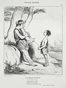 The Shepherds of Virgil by Honoré Daumier (French, 1808–1879)