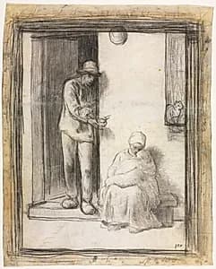 The Sick Child by Jean-François Millet (French, 1814–1875)