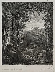 The Sleeping Shepherd by Samuel Palmer (British, 1805–1881)
