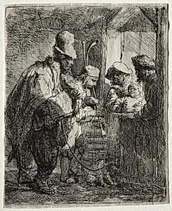 The Strolling Musicians by Rembrandt van Rijn (Dutch, 1606–1669)