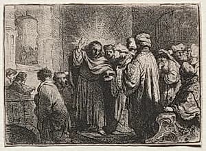 The Tribute Money by Rembrandt van Rijn (Dutch, 1606–1669)