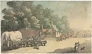 The Turnpike Gate by Unknown Artist