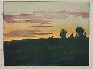 The Yellow Evening  by Georges Godin (French)
