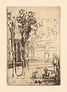 Three-Tree Farm by Francis Seymour Haden (British, 1818–1910)