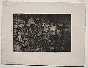 Trees at Night by Armand Séguin (French, 1869–1903)