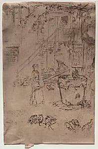 Turkeys by James McNeill Whistler (American, 1834–1903)
