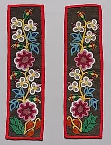 Two Beaded Panels by Unknown Artist