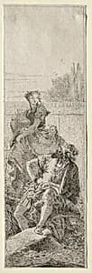 Two Peasants by Giovanni Domenico Tiepolo (Italian, 1727–1804)