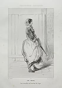 Une Bonne by Paul Gavarni (French, 1804–1866)