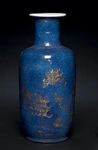 Vase with Lotus Plants by Unknown Artist