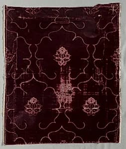 Velvet Fragment by Unknown Artist