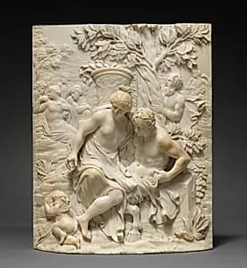 Venus and a Satyr  by Ignaz Elhafen (German, 1658–1715)