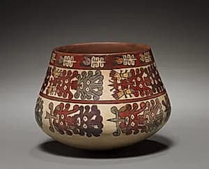 Vessel with Abstract Heads by Unknown Artist