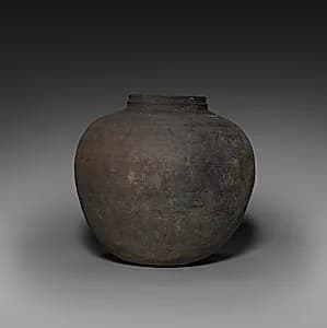 Vessel with Knobbed Lid by Unknown Artist