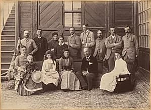 Viceregal Party Shimla (verso)