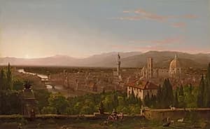 View of Florence by Thomas Cole (American, 1801–1848)